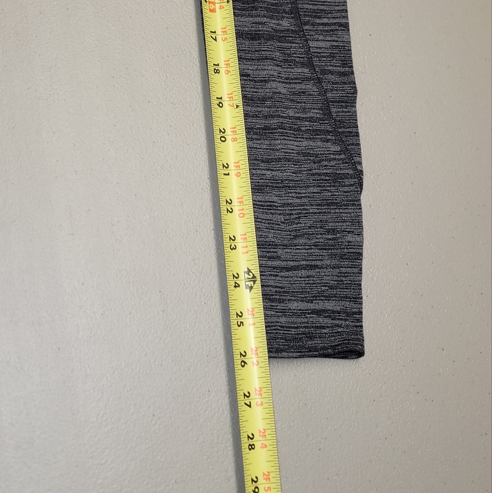 Athleta Womens High Rise Space Dye Leggings Grey Side Pockets Yoga Pants XS - Picture 6 of 10